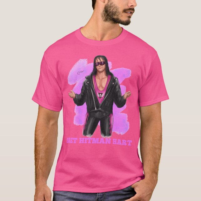 T-shirt Sourire De Bret Hitman Hart (Devant)
