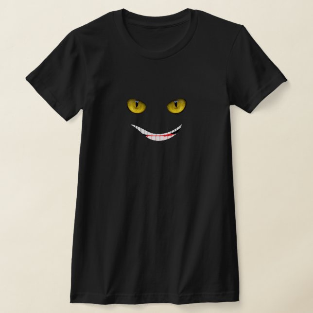 T-shirt Sourire de Cheshire Jaune (Poser)
