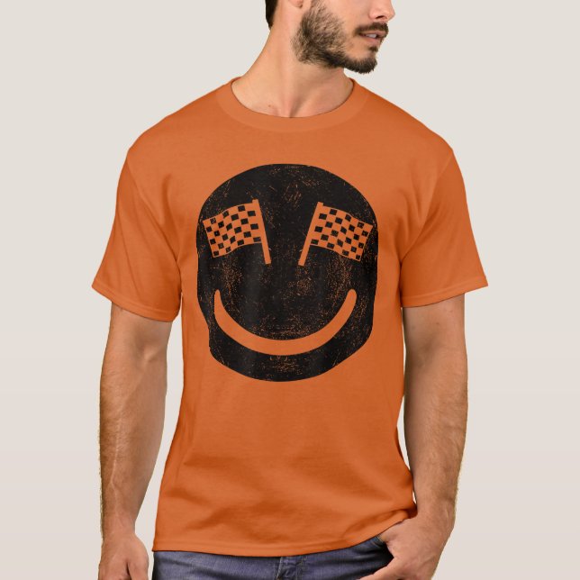 T-shirt Sourire de course pour les fêtes de course (Devant)