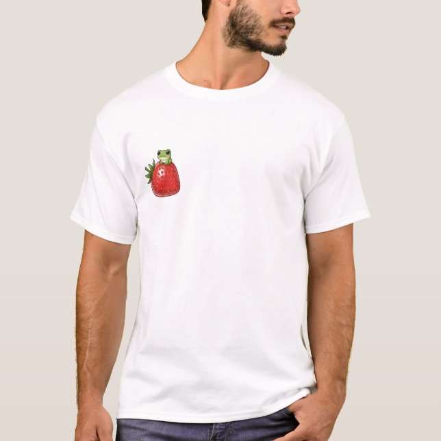 T-shirt Sourire de grenouille fraise (Devant)