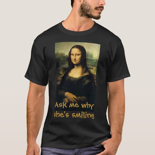 T-shirt Sourire de Mona Lisa (Devant)