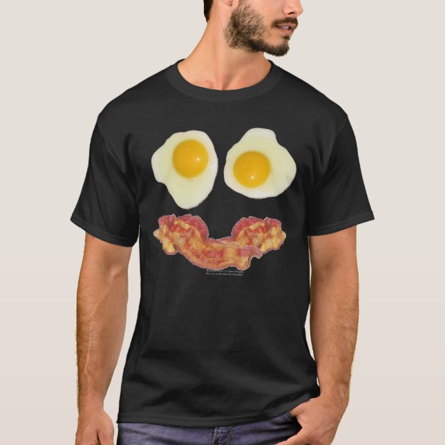 T-shirt "Sourire de petit déjeuner" par la fournisseuse de (Devant)