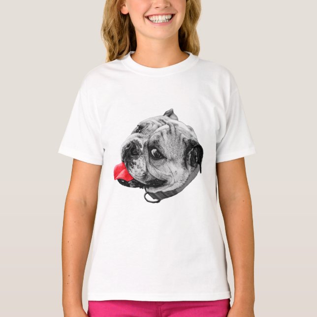 T-shirt Sourire éclaboussé de couleur (Devant)