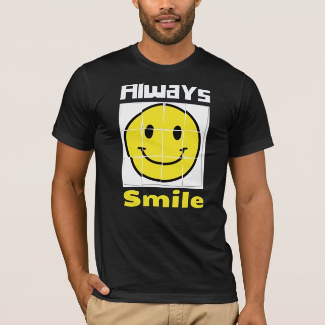 T-shirt sourire émoji (Devant)