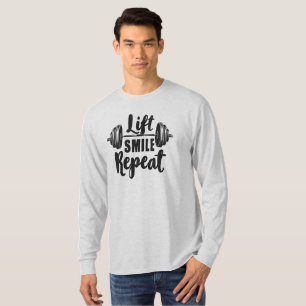 T-shirt Sourire en levant Répéter Motivation de salle de s