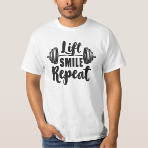 T-shirt Sourire en levant Répéter Motivation de salle de s