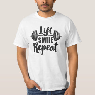 T-shirt Sourire en levant Répéter Motivation de salle de s