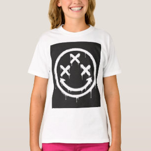 T-shirt Sourire Graffiti aux Yeux Triple X