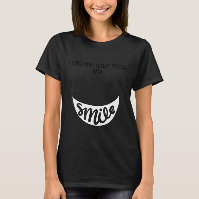 T-shirt sourire heureux (Devant)