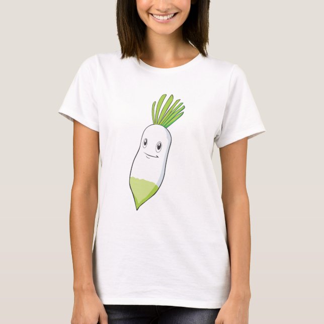 T-shirt Sourire heureux de Daikon (Devant)
