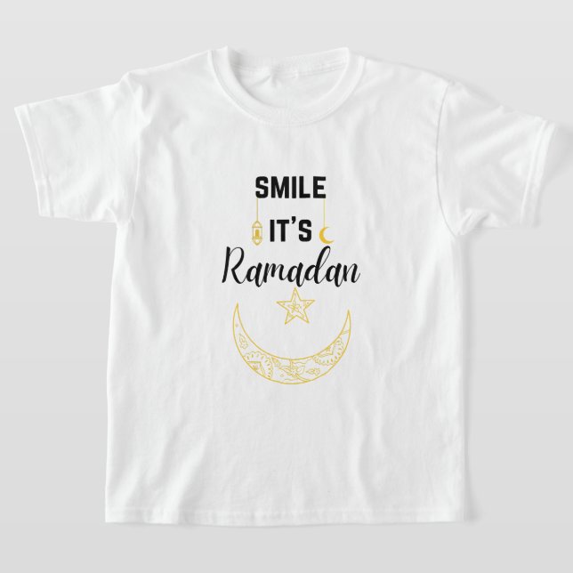 T-shirt sourire il ramadan kareem islam pour musulman (Poser)