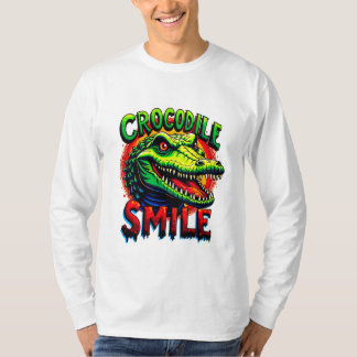T-shirt "Sourire joyeux de crocodile - Amusant et Whimsica