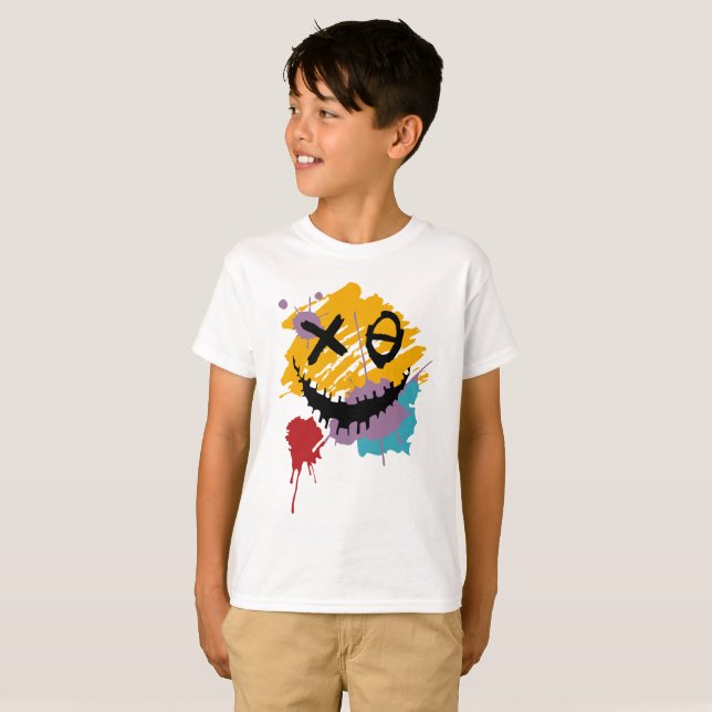 T-shirt Sourire maléfique (Devant entier)