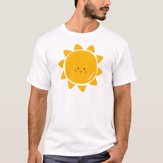 T-shirt Sourire Mignon Soleil  (Devant)