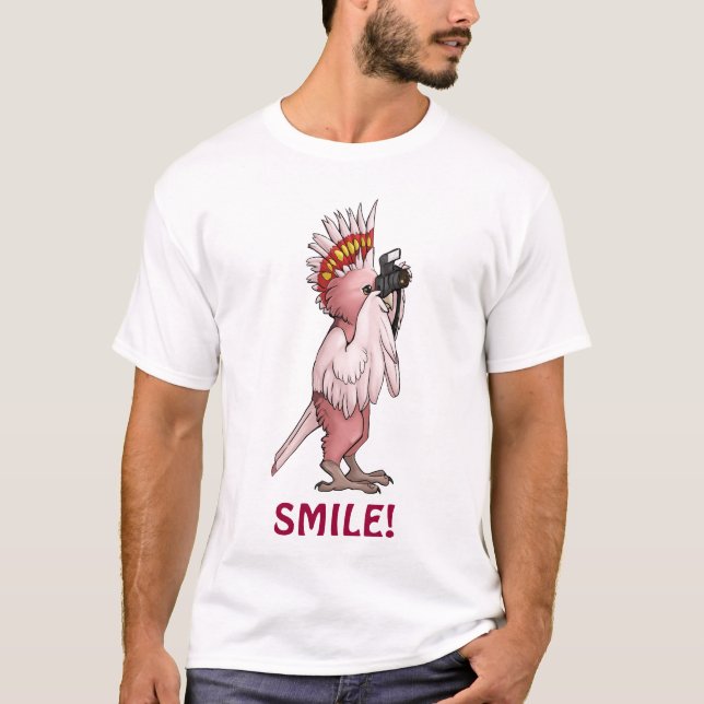 T-shirt Sourire principal de cacatoès de Mitchell (Devant)