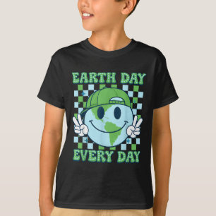 T-shirt Sourire tous les jours pour la Terre casquette pla