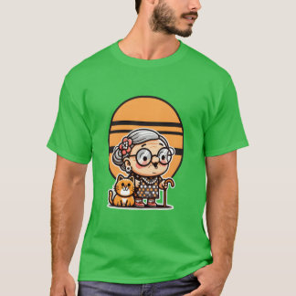 T-shirt Sourires et chats fille