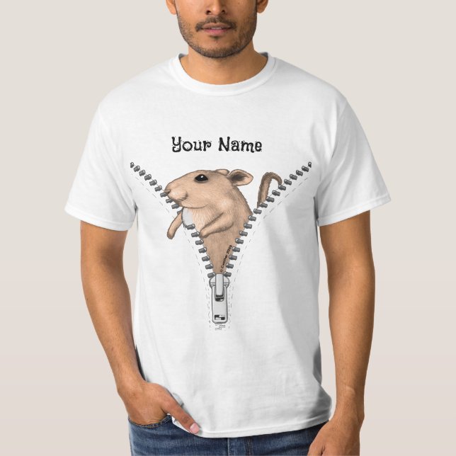 T-shirt Souris à fermeture éclair  (Devant)