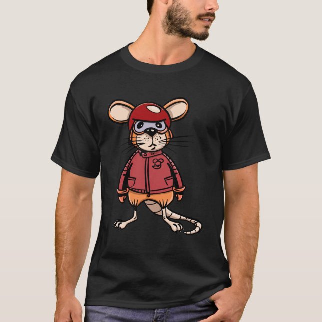 T-shirt Souris à roulettes (Devant)