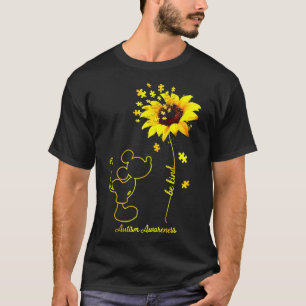 T-shirt Souris Be Kind Sunflower Sensibilisation sur l'aut