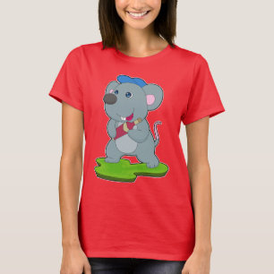 T-shirt Souris Bouteille Vin rouge