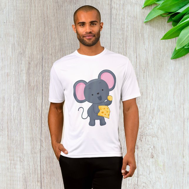 T-shirt Souris caricaturale avec fromage animal adorable (Créateur téléchargé)