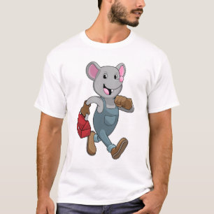 T-shirt Souris comme homme de main avec Boîte à outils