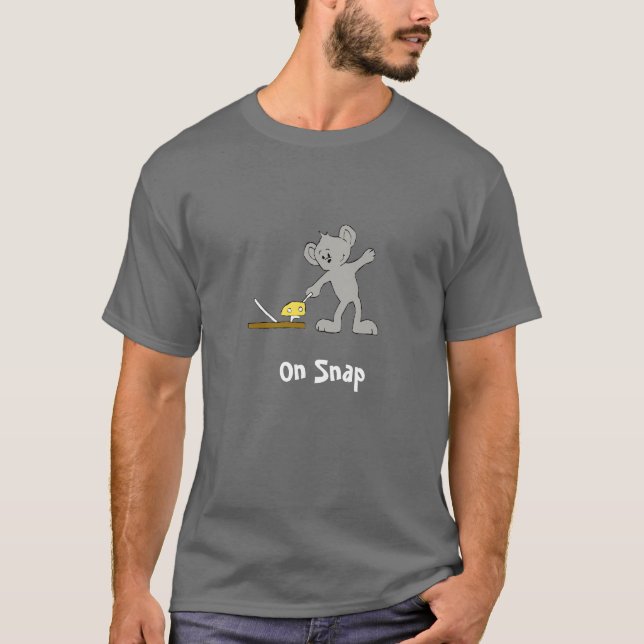 T-shirt Souris de bande dessinée avec le piège (Devant)
