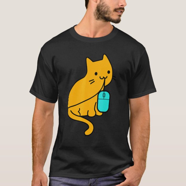T-shirt Souris De Jeu Cat Gamer Et Pc (Devant)