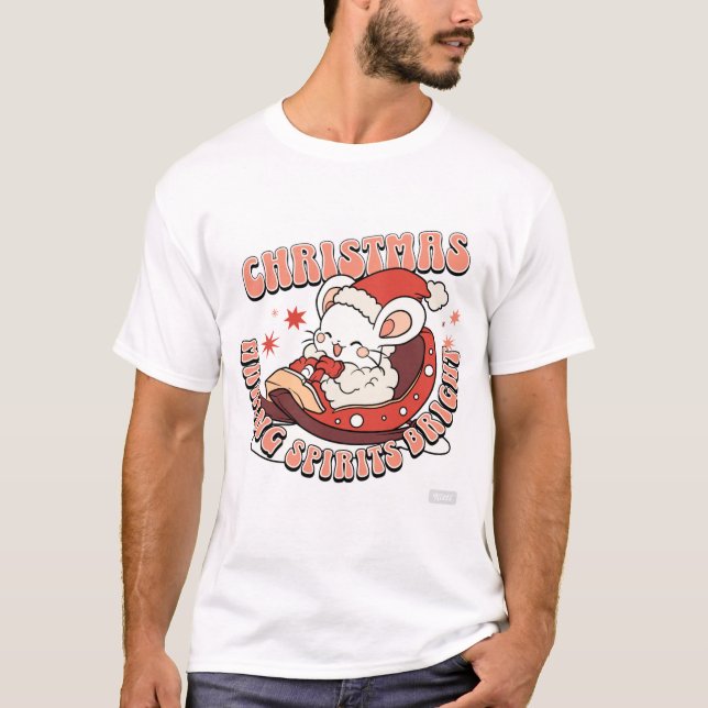 T-shirt Souris de Noël (Devant)