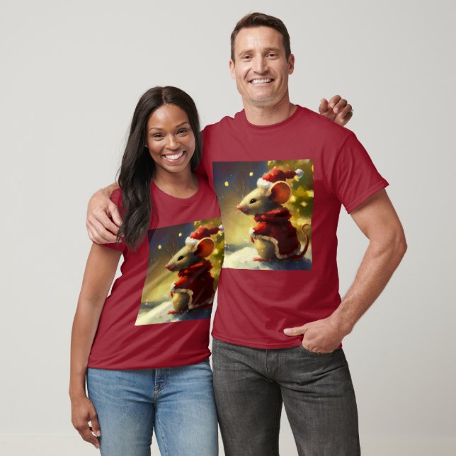 T-shirt Souris de Noël 4 (Unisexe)