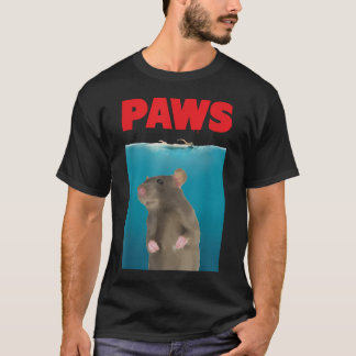 T-shirt Souris de rat drôle parodie Paws