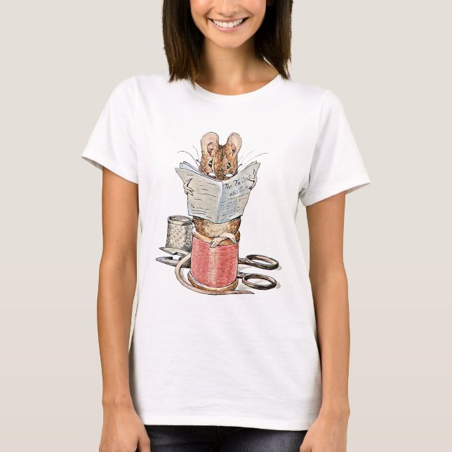 T-shirt Souris de tailleur sur la bobine du fil (Devant)