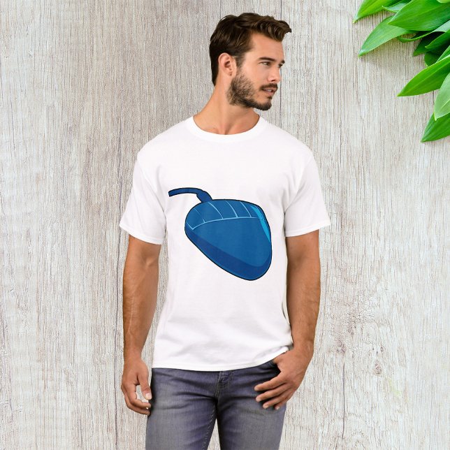 T-shirt Souris d'ordinateur Bleue Tech Chaude (Créateur téléchargé)
