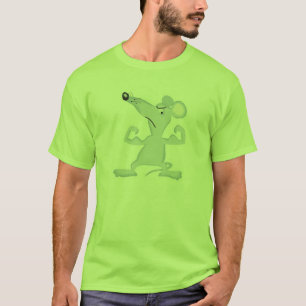 T-shirt souris drôle avec les muscles
