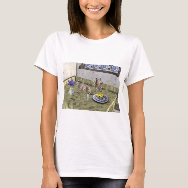 T-shirt Souris éléphant sucrées (Devant)