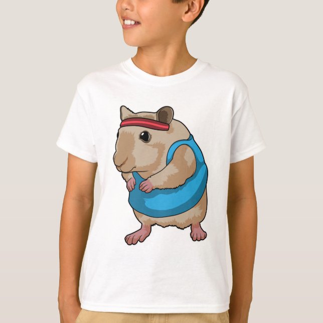 T-shirt Souris en tant que coureur avec bandeau (Devant)