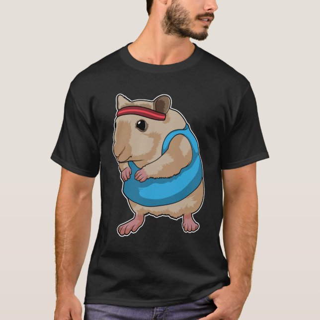 T-shirt Souris en tant que coureur avec bandeau (Devant)