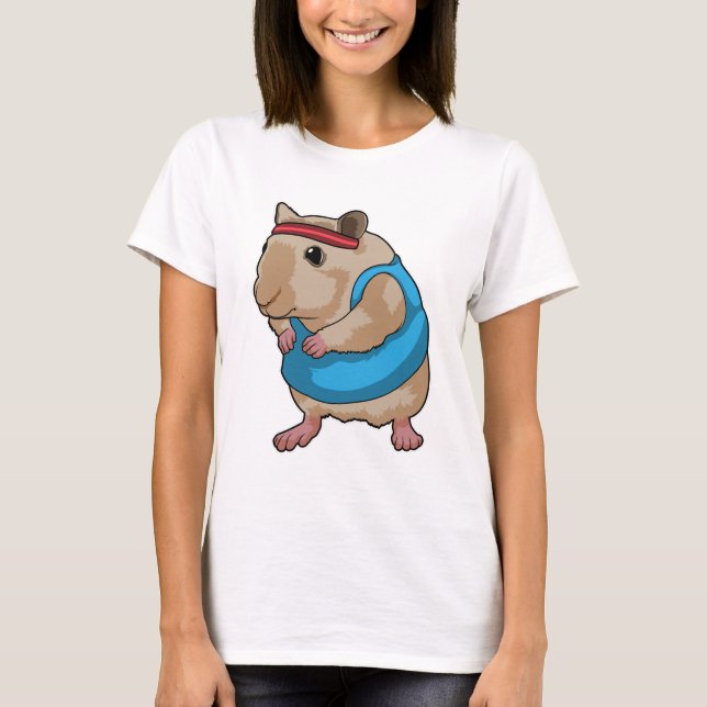 T-shirt Souris en tant que coureur avec bandeau (Devant)