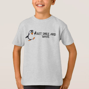 T-shirt Souris Et Vague De Pingouin