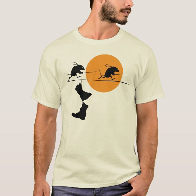 T-shirt Souris évolutionnaires Ninjas (Devant)