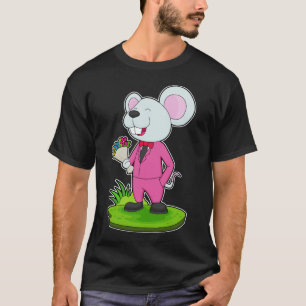 T-shirt Souris Fleur de Mariage