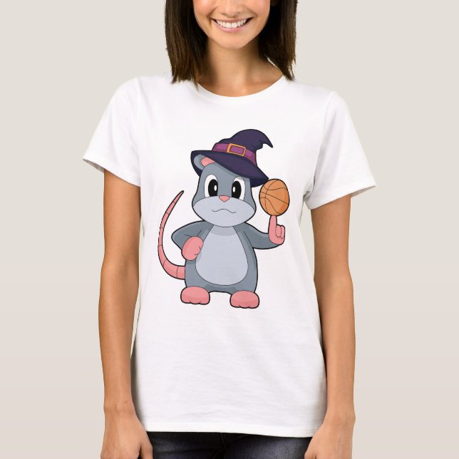 T-shirt Souris Halloween Basket-ball (Devant)