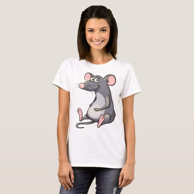 T-shirt Souris mignonne (Devant entier)