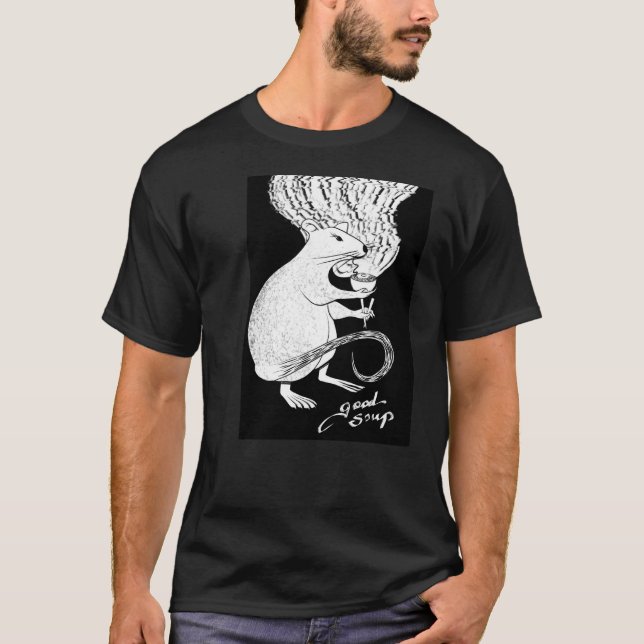 T-shirt Souris mignonne avec ramen (Devant)