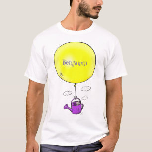 T-shirt Souris mignonne dans la canette d'arrosage avec de