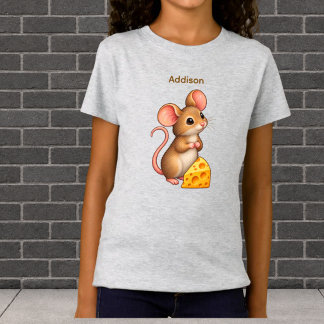 T-Shirt Souris minuscule mignonne personnalisée avec froma