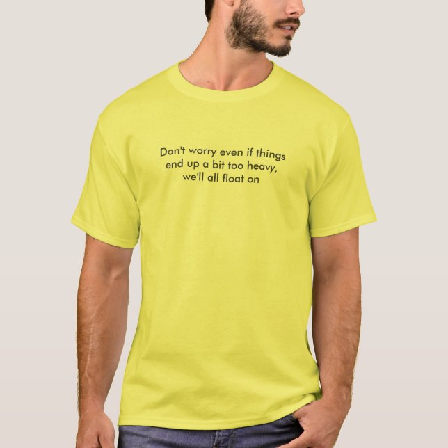T-shirt Souris modeste - flotteur sur des textes (Devant)