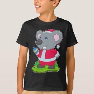 T-shirt Souris Noël boule de Noël