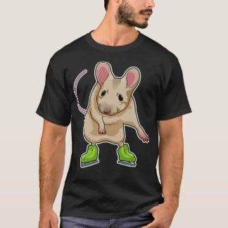T-shirt Souris Patinage sur glace Patins sur glace 2